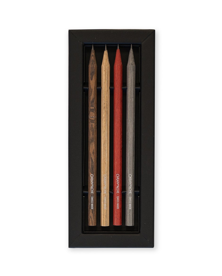 Caran d'Ache x Mizensir Exotic Wood Pencils - Limited Edition Set